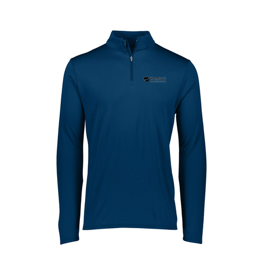 [FTLQFLNV-FAXS-LOGO1] Decker Women's Flex-Lite 1/4 Zip Shirt (Female Adult XS, Navy, Logo 1)