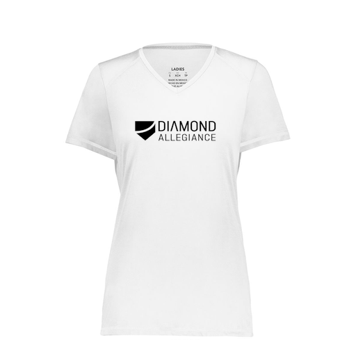 [6844.005.XS-LOGO1] Women's SoftTouch Short Sleeve (Female Adult XS, White, Logo 1)