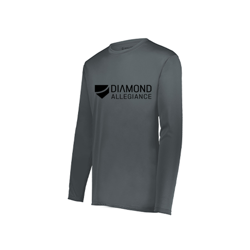 [222822.059.XS-LOGO1] Men's LS Smooth Sport Shirt (Adult XS, Gray, Logo 1)